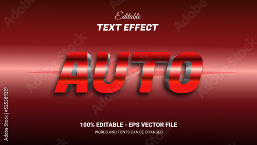 auto 3d editable text effect