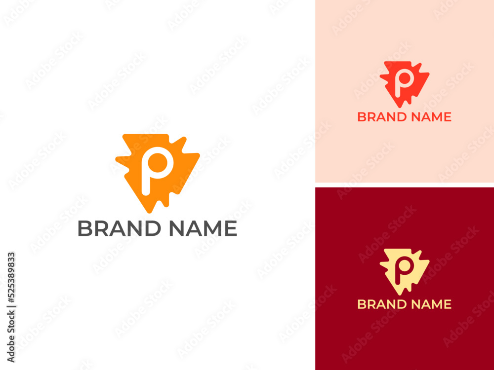 ILLUSTRATION LETTER P SIMPLE MODERN LOGO ICON DESIGN VECTOR ILLUSTRATION LETTER P SIMPLE MODERN LOGO ICON DESIGN VECTOR