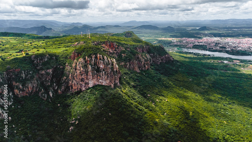 Sertão Caatinga Serra Talhada Pernambuco Triunfo Pernambucano Paisagem Cidade Igreja Lampião Natureza Construção Xaxado Forró PE Brazil Viagem Drone photo