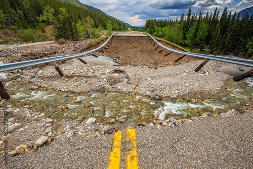 Washed Out Roadway photo