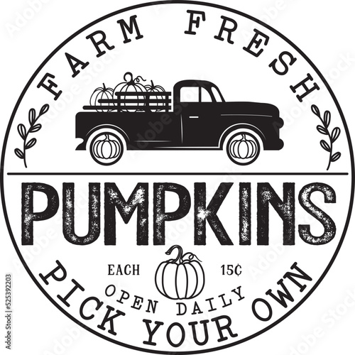 farm fresh pumpkins 