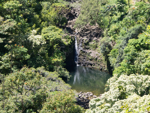 Waterfall in the forest, mountain.