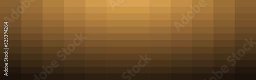 Abstract brown gradient rectangle mosaic banner background. Vector illustration.