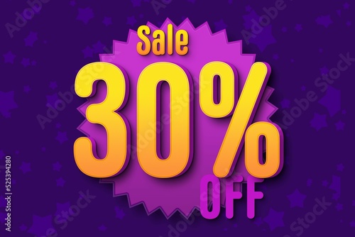 30 thirty Percent off super sale black friday shopping halftone. special sale percent