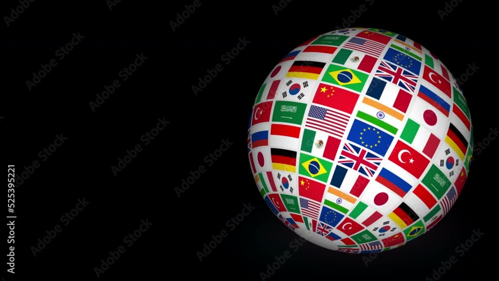 globe sphere earth flag animation international globe sphere earth flag animation international