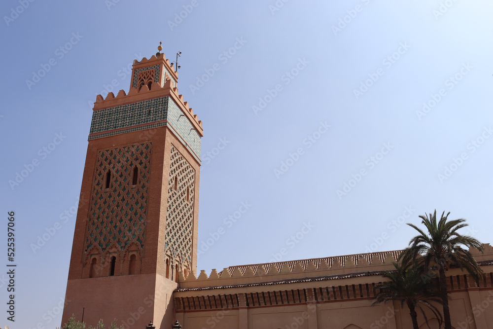 Fototapeta premium The Kasbah Mosque en Marrakech (Marruecos). También se la conoce como Mosque of Yaqub al Mansur or Mosque of Moulay al-Yazid