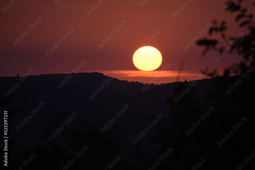 beautiful sunset from corfu island beautiful sunset from corfu island