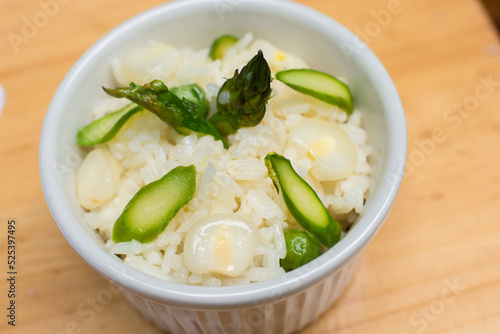 Simple plain white rice white bowl comfort food 