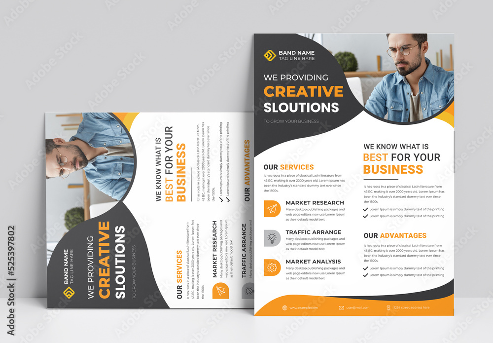 Flyer Layout Stock Template | Adobe Stock