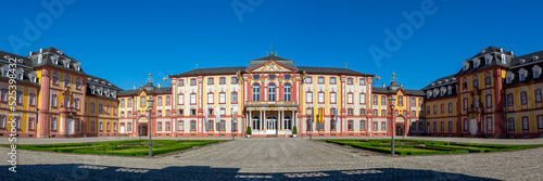 Bruchsal Castle baroque palace architecture travel panorama in Germany