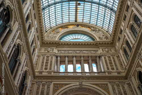 Galleria Umberto I shopping gallery in Naples  Italy.