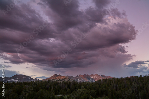 Rain in mountains