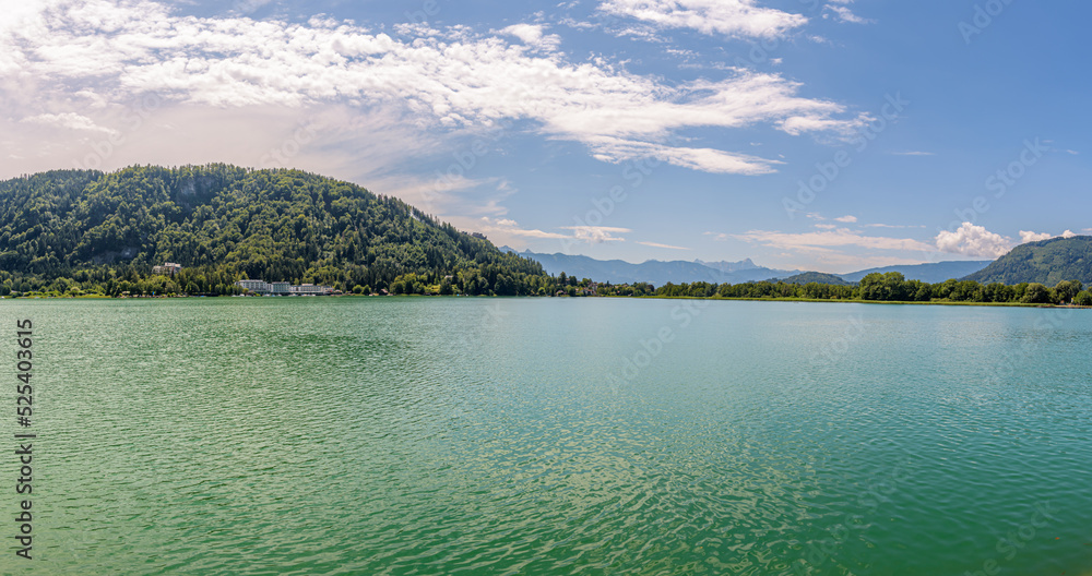 Panorama over Ossiacher See in summer