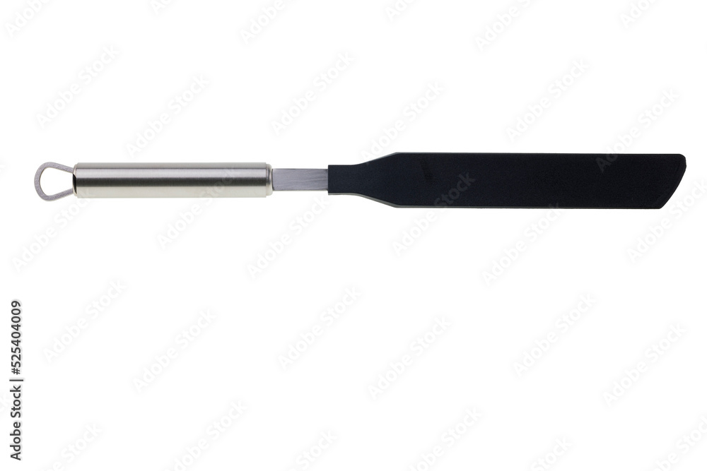 Close up view of steel spatula for cooking. Close up view of steel spatula for cooking.