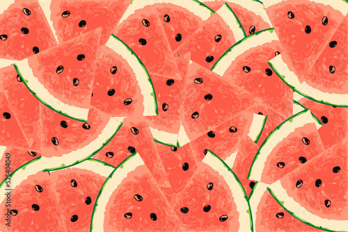 Watermelon pattern. watermelon pattern seamless vector illustration 