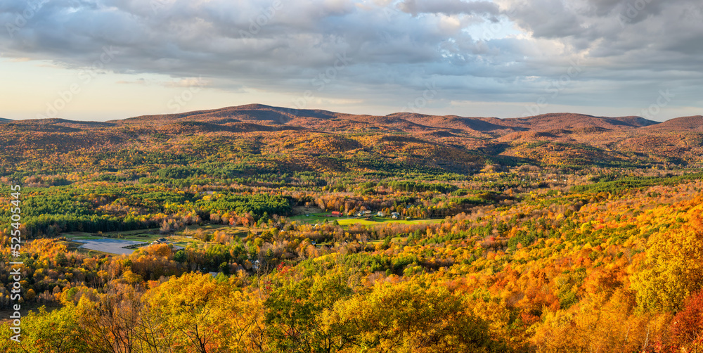  Golden Eagle Restaurant Autumn view at the hairpin overlook on the Mohawk Trail - Berkshires Massachusetts