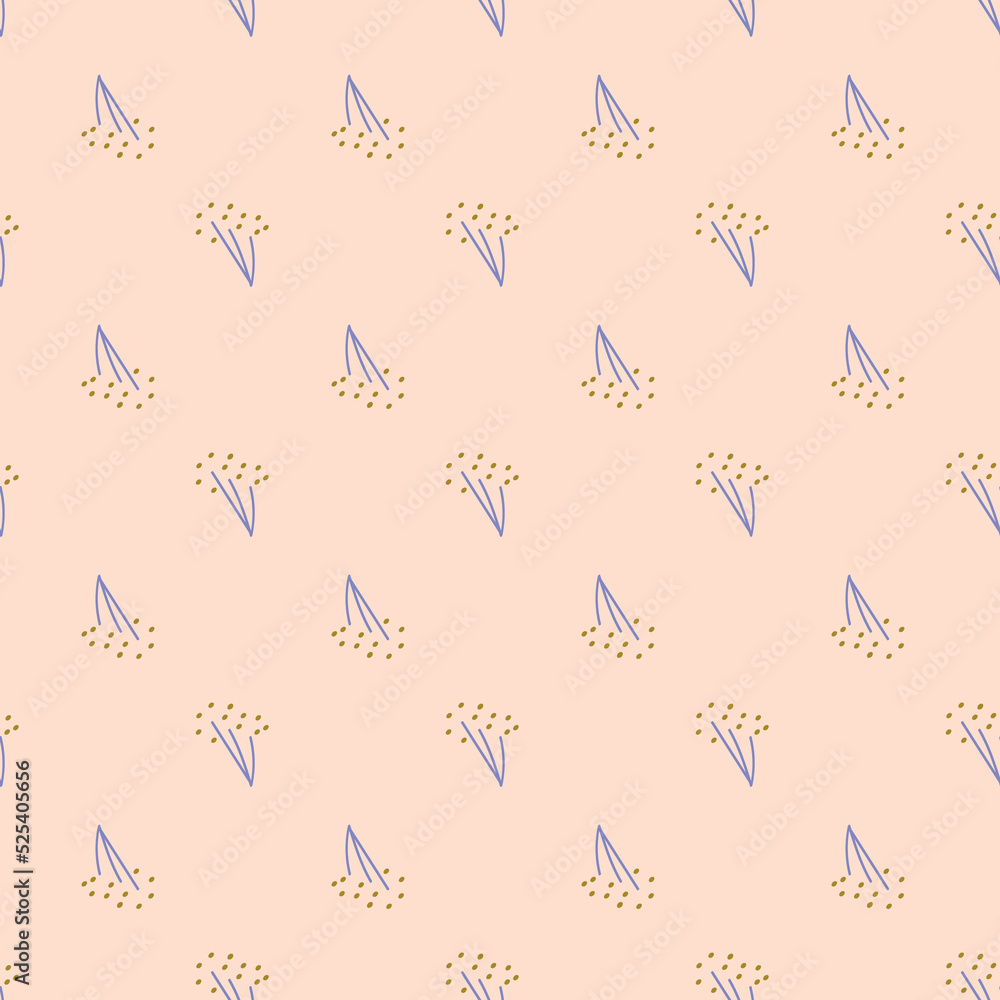 Fototapeta premium Flower Seamless Pattern