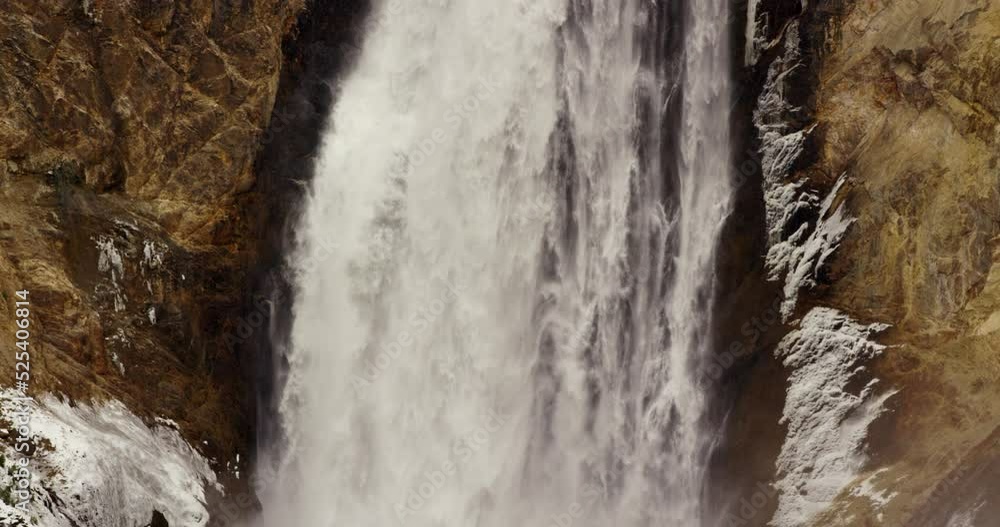 The Upper Falls of the Yellowstone River in Yellowstone National Park The Upper Falls of the Yellowstone River in Yellowstone National Park