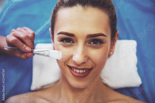 Woman at the cosmetician