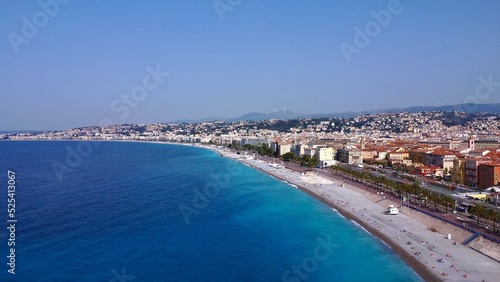 drone photo promenade des anglais Nice France europe