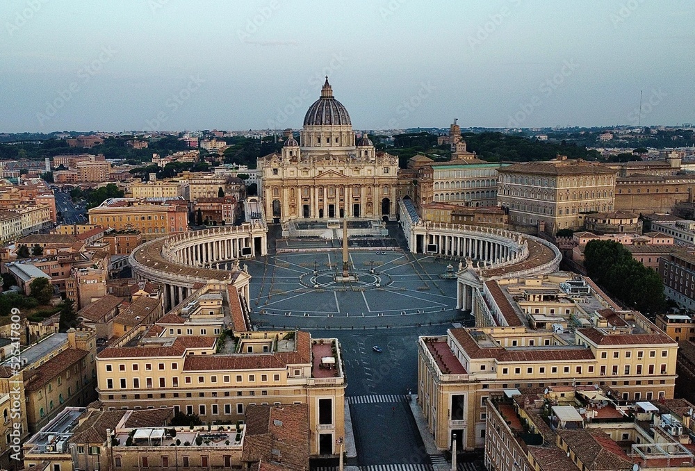 drone photo basilique saint pierre Vatican europe