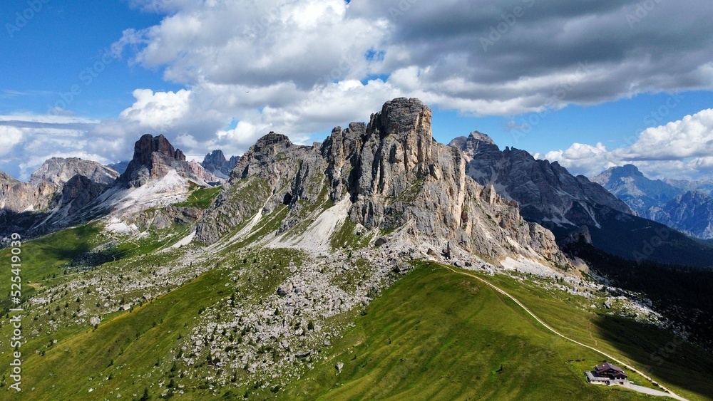 drone photo col de giau dolomites italie europe drone photo col de giau dolomites italie europe