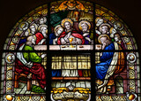 Last supper, stain glass