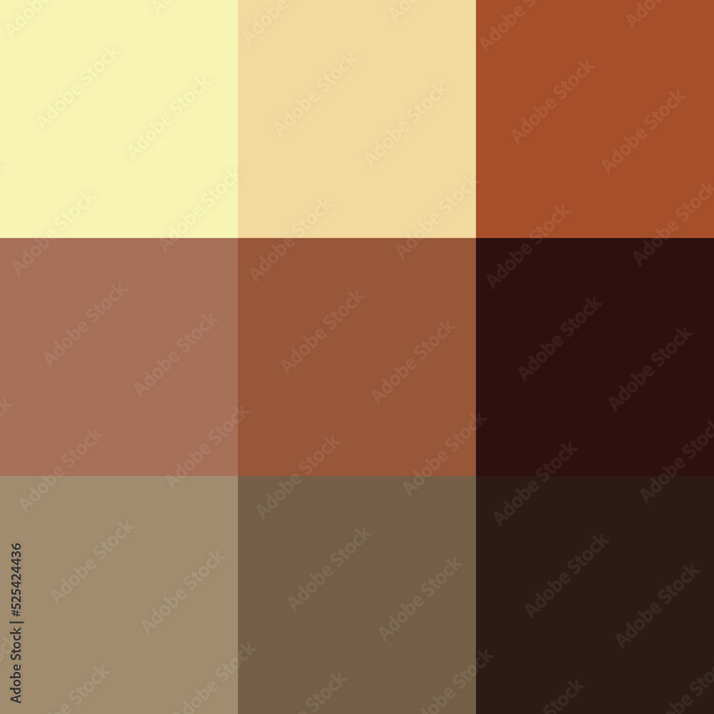 Caramel Macchiato colors squares tile