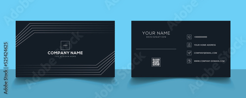 Business card design template, Clean professional business card template, visiting card, business card template.