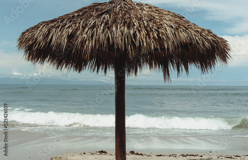 palapa en la playa photo