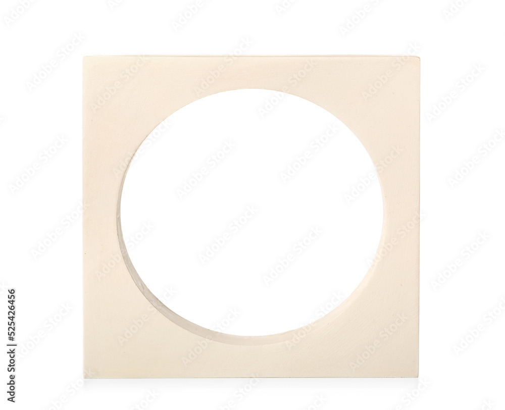 Decorative podium on white background Decorative podium on white background