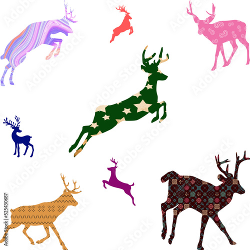 Fototapeta Naklejka Na Ścianę i Meble -  Pattern Deer