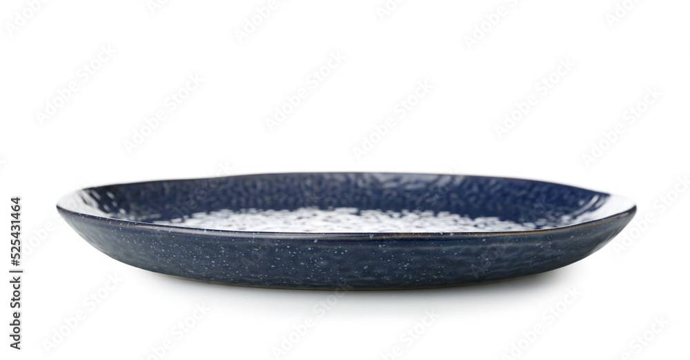 Empty ceramic plate isolated on white Empty ceramic plate isolated on white