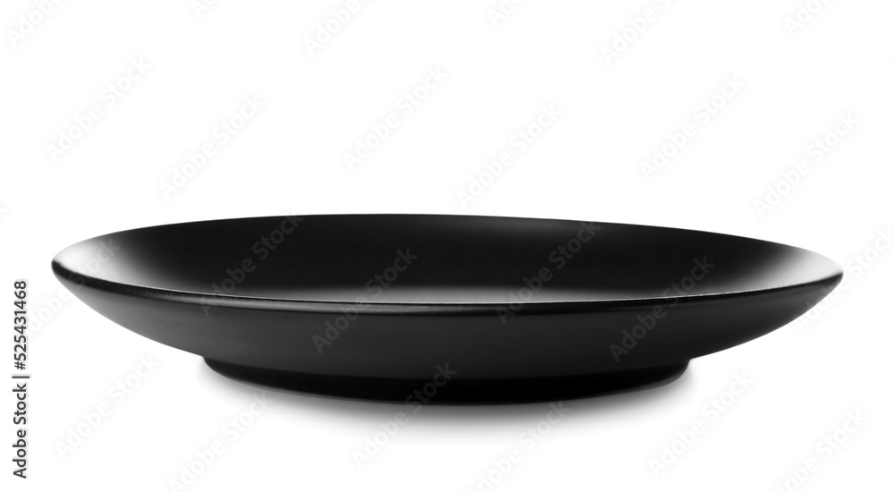 Empty ceramic plate isolated on white Empty ceramic plate isolated on white