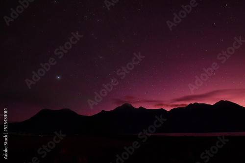 NOCHE SUR DE CHILE, ATARDECER ESTRELLADO