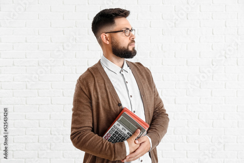 Handsome Math teacher with ...