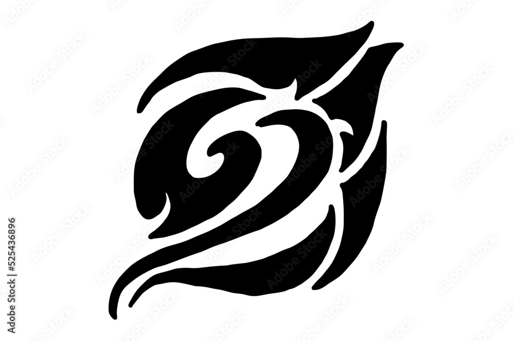 tattoo ornament of waves and splashes of water tattoo ornament of waves and splashes of water