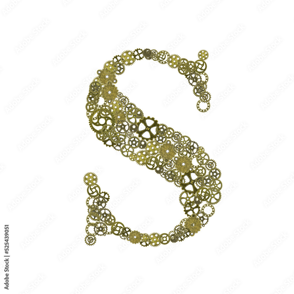 alphabet , gears arrangement shape of alphabet alphabet , gears arrangement shape of alphabet