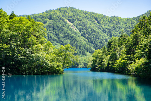 志賀高原　大沼池　コバルトブルーの美しい池 © apiox
