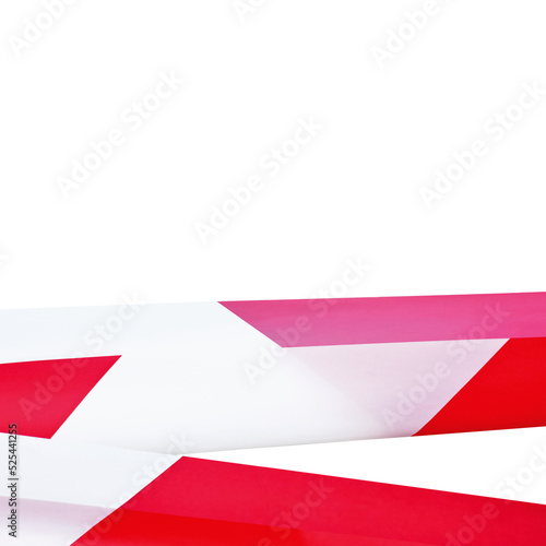 Free Download Large Red White Do Not Cross Ribbon Barricade Tape Copy Space, Isolated Detailed Horizontal Background, Crime Scene Marking Closeup, Construction Site Hazard Cordon Safety Barrier Concept - GFXLoad