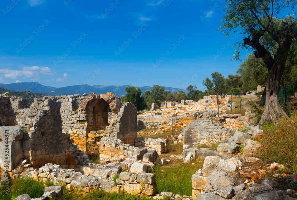 Ruins of Andriake, ancient city and port of ancient Lycian town Myra. Demre, Antalya Province, Turkey.