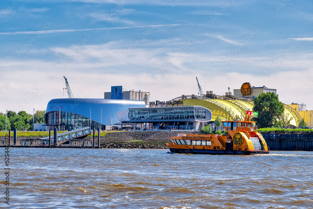 Hamburg, Germany, 2022 View to the Stage theater of musical The Lion