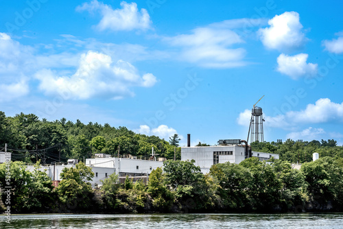 Niskayuna, NY – USA - Aug 5, 2022 Three quarter landscape view of the Knolls Atomic Power Laboratory (KAPL) , set along the Mohawk River. KAPL’s mission was to support Hanford Engineer Works. photo