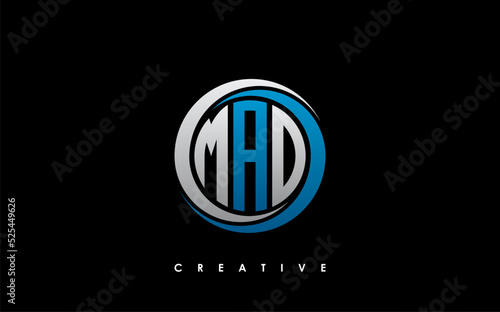 MAD Letter Initial Logo Design Template Vector Illustration