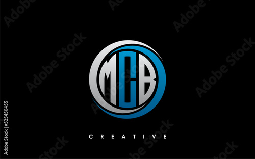 MCB Letter Initial Logo Design Template Vector Illustration photo