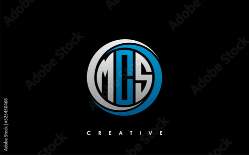 MCS Letter Initial Logo Design Template Vector Illustration