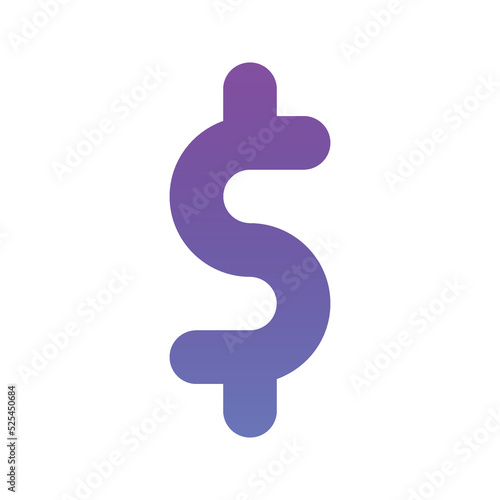 dollar logo gradient design template icon element