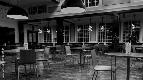 interior of a dining area