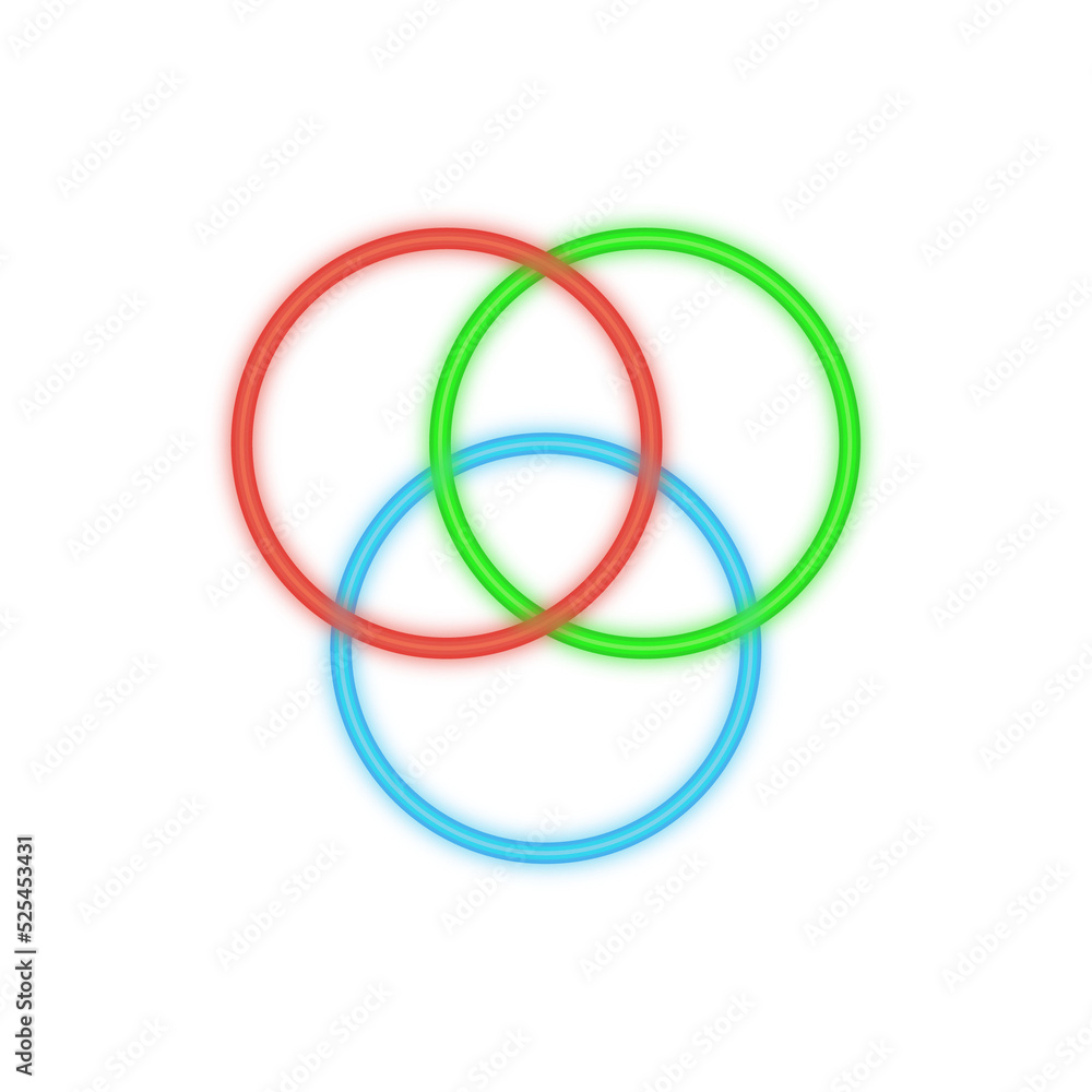 rgb color neon icon rgb color neon icon