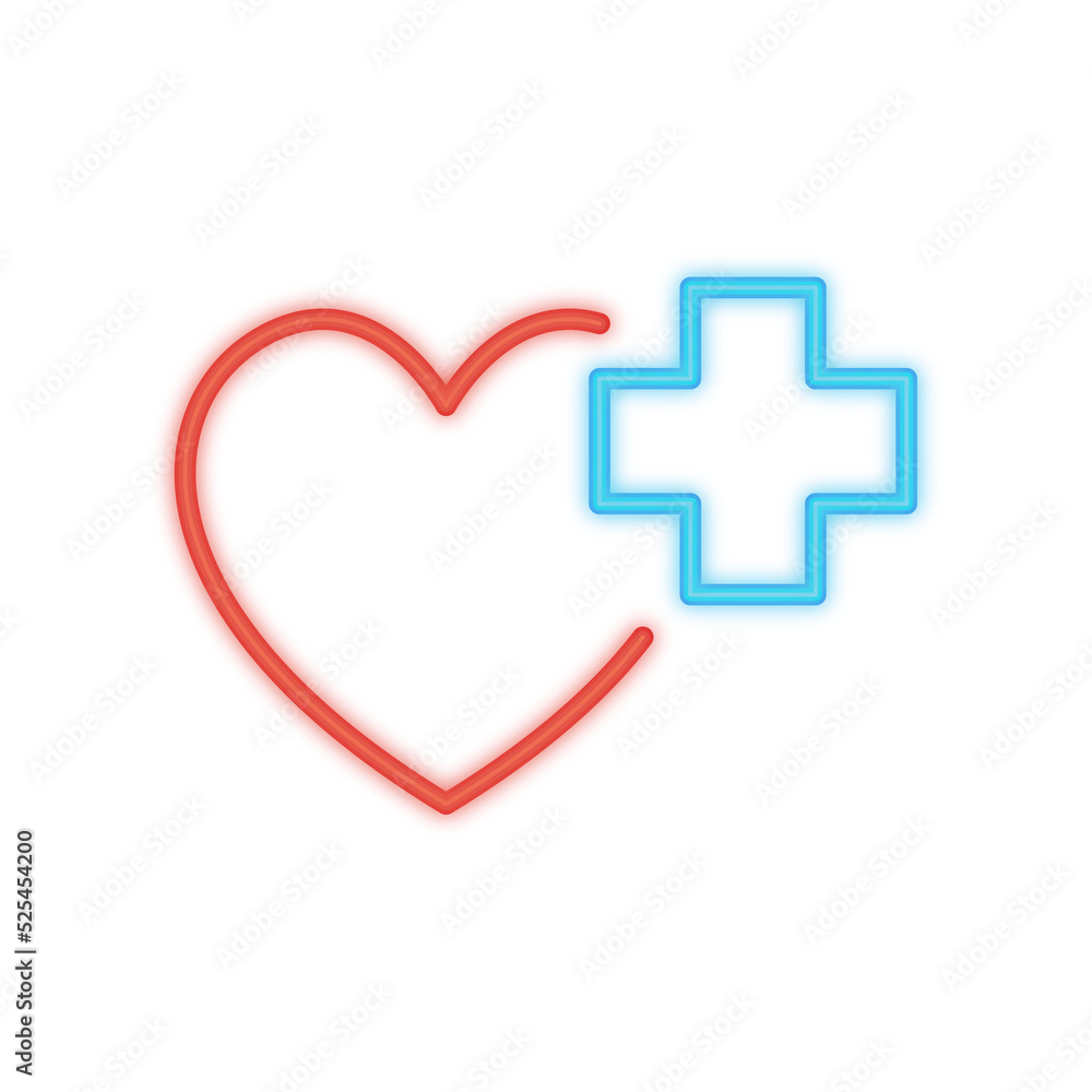 Obraz premium cure neon icon